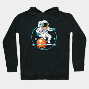 Floating Martian Rocks - Astronaut Space Travel Adventure Hoodie